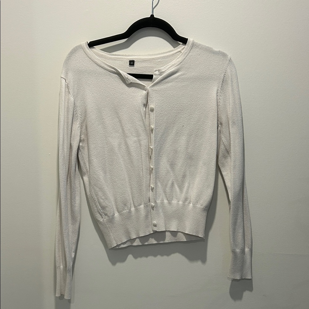 Elegant White Button-Up Women's Top